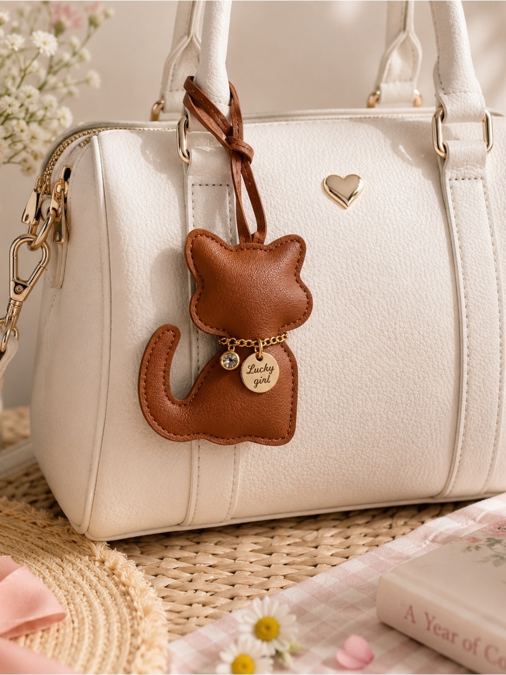 Brown Cat Charm